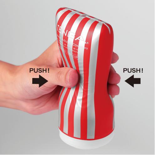 Мастурбатор Tenga Squeeze Tube Cup (мягкая подушечка) сдавливаемый