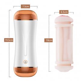 Мастурбатор Vibrating Masturbation Cup USB 10 function + Interactive Function / Double Ends - 4