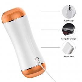 Мастурбатор Vibrating Masturbation Cup USB 10 function + Interactive Function / Double Ends - 5