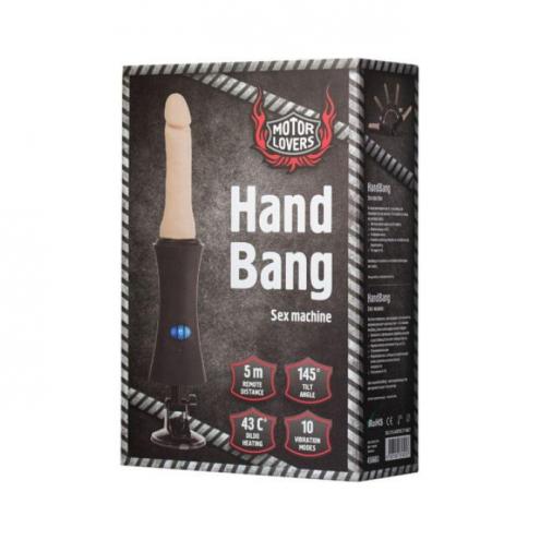 Секс-машина Handbang, Motorlovers, ABS, чорний, 44 см