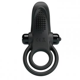 Эрекционное кольцо - Pretty Love Vibro Penis Ring Black - 2