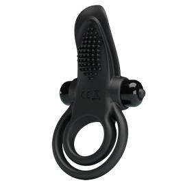 Эрекционное кольцо - Pretty Love Vibro Penis Ring Black - 3