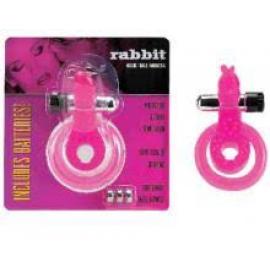 Двойное эрекционное виброкольцо Cock & Ball Ring Rabbit - 3