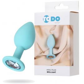 Анальний страз ToDo By Toyfa Brilliant, силикон, мятный, 7 см, ø 2,8 см, 26 г - 1