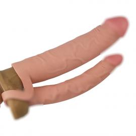 Насадка на член - Pleasure X Tender Double Penis Sleeve Add 2 - 3