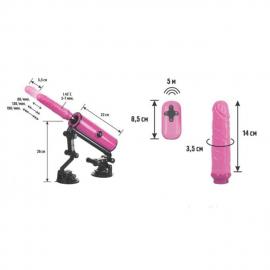 Секс-машина Pink-Punk, Motorlovers, ABS, розовый, 36 см - 6