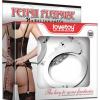 Металеві поножі - Fetish Pleasure Metal Leg Cuffs Silver