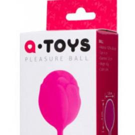 Вагінальна кулька A-Toys Pleasure Ball Pink для ніжних тренувань - 3