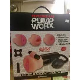 Вакуумний помпа для збільшення члена Pump Worx Travel Trio Pump Set - 3