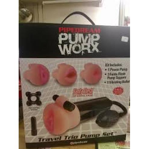 Вакуумная помпа для увеличения члена Pump Worx Travel Trio Pump Set