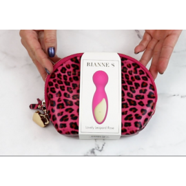 Мини-вибромассажер RIANNE S - Lovely Leopard Mini Wand Pink - 2