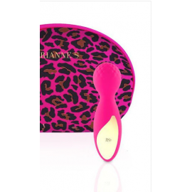 Мини-вибромассажер RIANNE S - Lovely Leopard Mini Wand Pink - 4