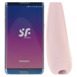 Вакуумний кліторальний стимулятор Satisfyer Curvy 2+ Pink - 4