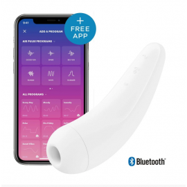 Вакуумный клиторальный стимулятор Satisfyer Curvy 2+ White - 1