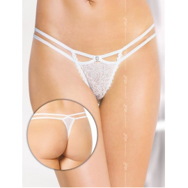 Женские стринги - G-String 2450, white, S/M - 4