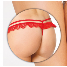 Женские стринги - G-String 2452, red, M/L - 2