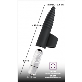 Вибростимулятор - Black Velvets Finger Vibrator - 4