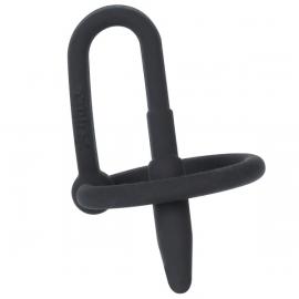 Эрекционное кольцо - Penis Plug with Glans Ring - 4