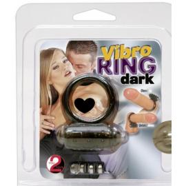 Ерекційне кільце Vibro Ring Dark Silicon - 5