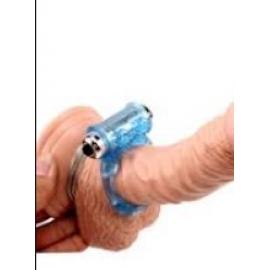 Эрекционное кольцо с вибрацией Vibrating Bull Ring-Blue - 4