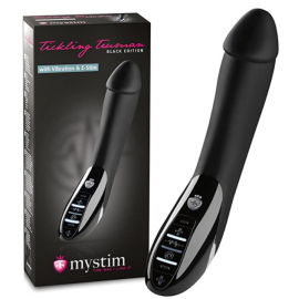 Вібратор із електростимуляцією Mystim Tickling Truman eStim Black - 1