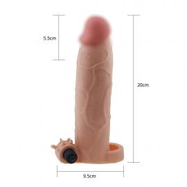 Насадка с вибрацией удлиняющая - Pleasure X-Tender Vibrating Penis Sleeve #5 - 2