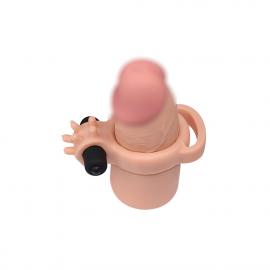 Насадка с вибрацией удлиняющая - Pleasure X-Tender Vibrating Penis Sleeve #5 - 5