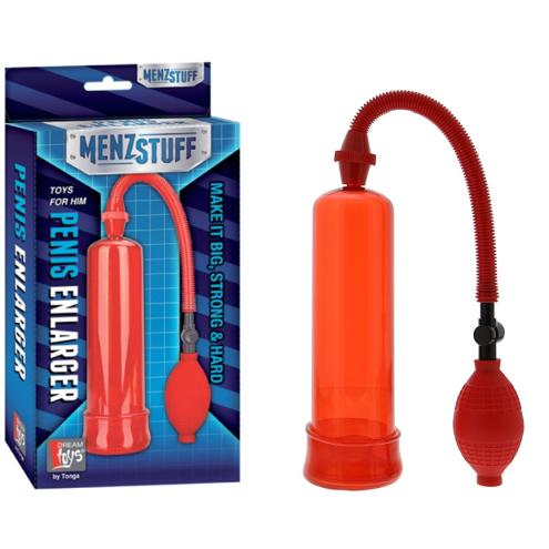 Вакуумная помпа MENZSTUFF PENIS ENLARGER RED для знающих толк в наслаждении