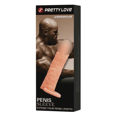 Насадка для члена Pretty Love Penis Sleeve Medium Flesh
