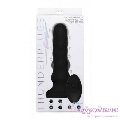 Анальный вибратор Thunderplugs Silicone Vibrating & Squirming Plug 