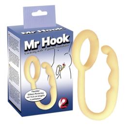 П. Эрекционное кольцо с анальным хвостиком Mr.Hook Cockring