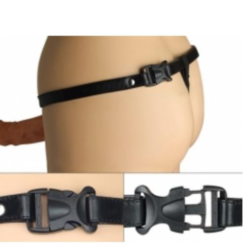 Полый страпон Vibrating Unisex Strap On для пары с пультом управления