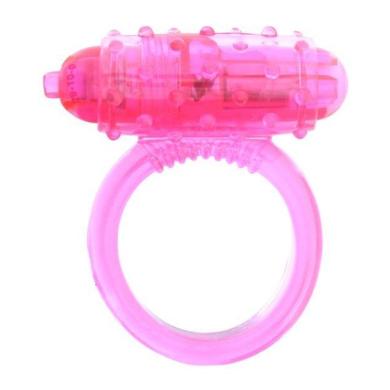 Эрекционное кольцо с вибрацией VIBRATING COCKRING SILICONE PINK