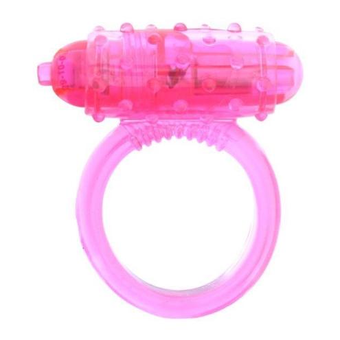 Эрекционное кольцо с вибрацией VIBRATING COCKRING SILICONE PINK