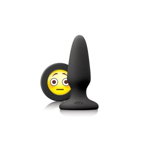 Анальная пробка с кристаллом в виде смайлика NS Novelties Mojis Plug #OMG Medium