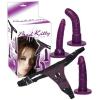 Страпон - Bad Kitty Strap-On purple Set