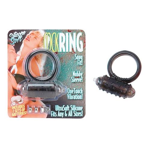 Эрекционное кольцо с вибрацией MINI VIBRATING COCKRING BLACK невероятно эффективное