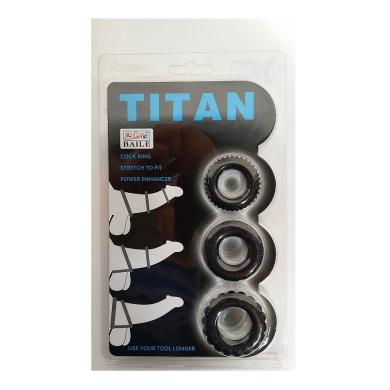 Эрекционные кольца TITAN cock ring set blue созданы для продления удовольствия