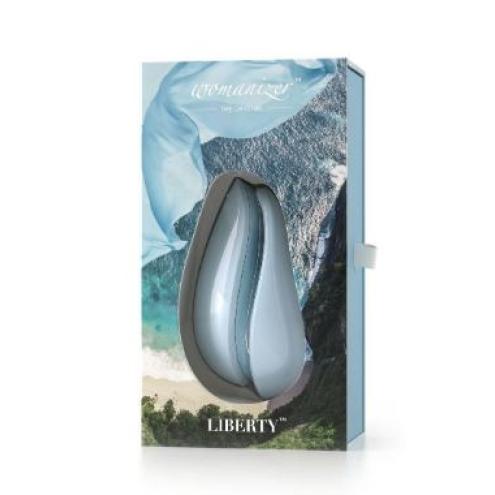 Вакуумный клиторальный стимулятор Womanizer Liberty Powder Blue