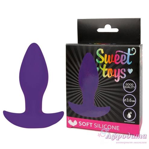 Фиолетовая анальная пробка Sweet Toys, 8,5 см