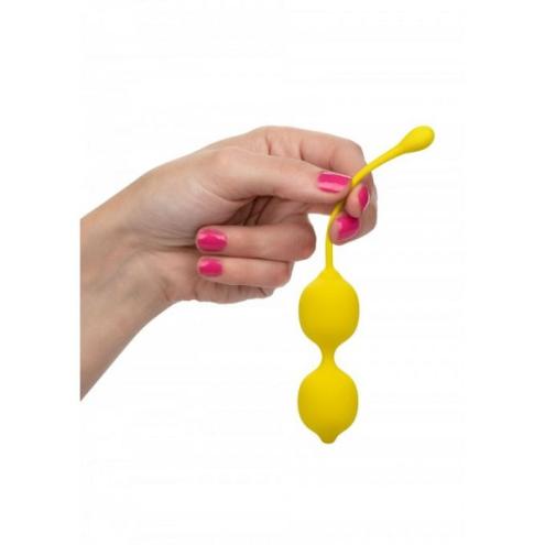 Набор вагинальных шариков CalExotics Kegel Training Set Lemon