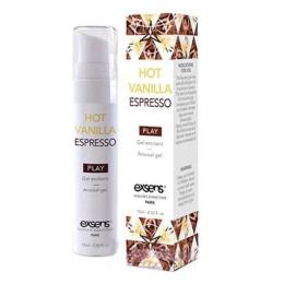 Стимулюючий гель EXSENS Kissable Hot Vanilla Espresso 15мл можна для поцілунків, охолоджуючий