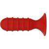 Анальная пробка MENZSTUFF RIBBED TORPEDO DONG 4INCH RED