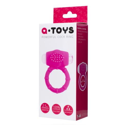 Эрекционное кольцо с вибрацией A-TOYS Penis Vibroring создано для мужчин