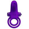 Двойное эрекционное виброкольцо Pretty Love Vibro Penis Ring Purple