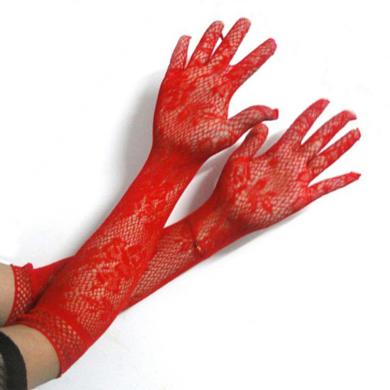 Перчатки сетка, красные, для Вашего сексапильного образа!