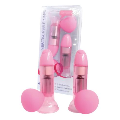 Вакуумные накладки на соски Premium Range Vibrating Nipple Pumps для страстных игр