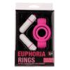 Эрекционное кольцо с вибрацией NEON EUPHORIA CLITORAL MASSAGE RING PINK