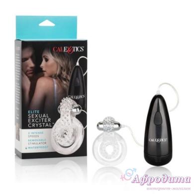 Двойное эрекционное виброкольцо Elite Sexual Exciter Crystal