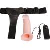 Полый фаллопротез Vibrating Strap On Flesh для пары с вибрацией